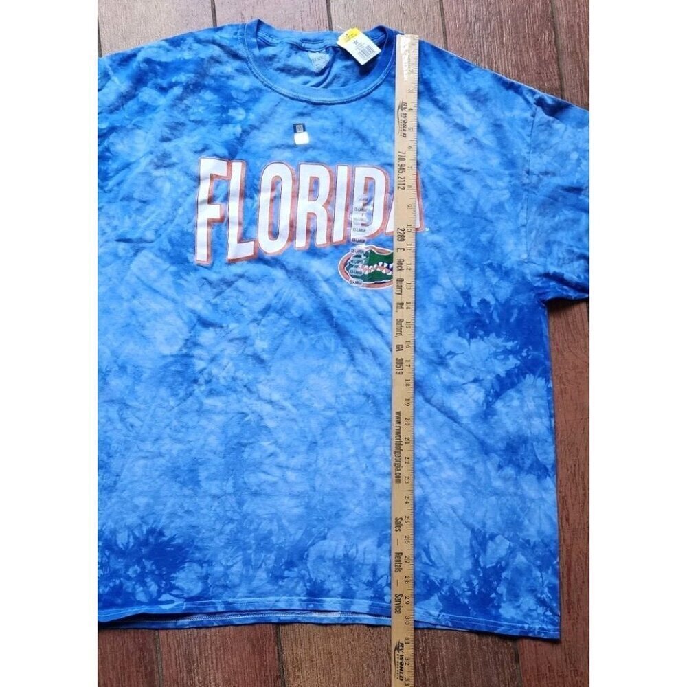 University of Florida Gators College Graphic T-Shirt Size 2XL Tie Die Hanes NEW - Picture 5 of 7